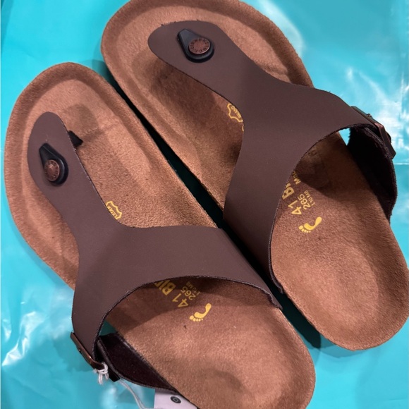 Birkenstock Gizeh in Mocha Leather (nwob/41) - Picture 2 of 2